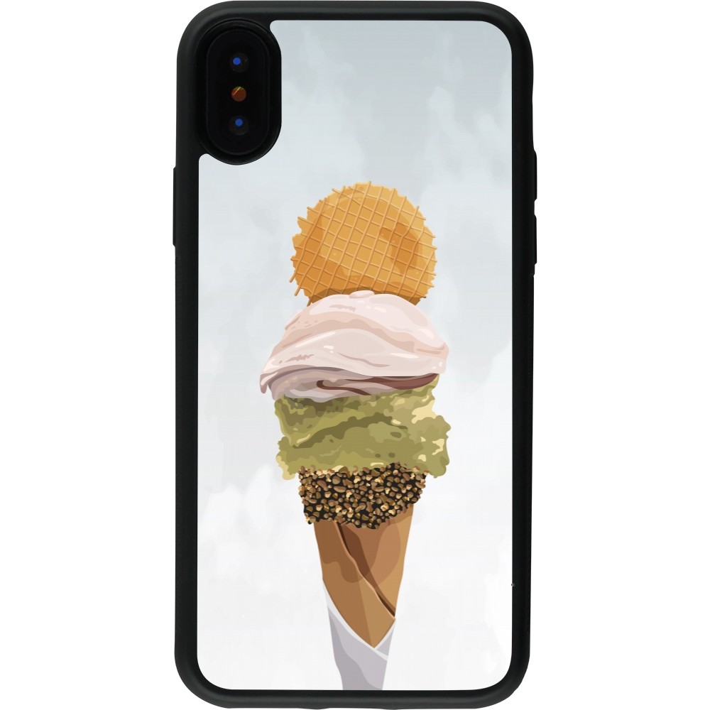iPhone X / Xs Case Hülle - Silikon schwarz Summer 2025 Cornet