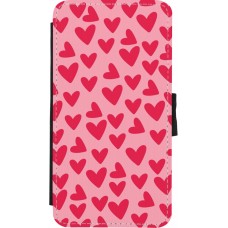 iPhone X / Xs Case Hülle - Wallet schwarz Mom 2024 kleine Herzen