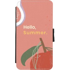 iPhone X / Xs Case Hülle - Wallet schwarz Summer 2025 Hello summer