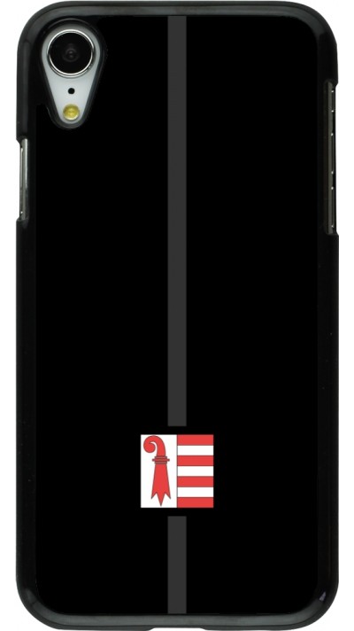 Coque iPhone XR - Canton JU noir