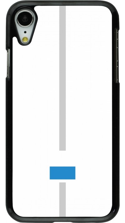 Coque iPhone XR - Canton LU blanc