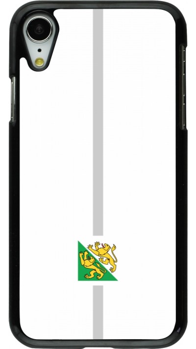 Coque iPhone XR - Canton TG blanc