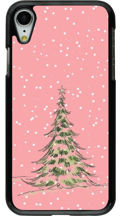 iPhone XR Case Hülle - Christmas 25 Pink Tree