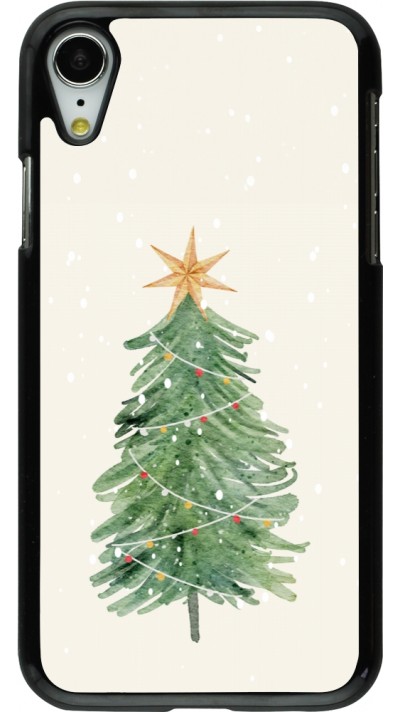 iPhone XR Case Hülle - Christmas 25 Sketch Tree