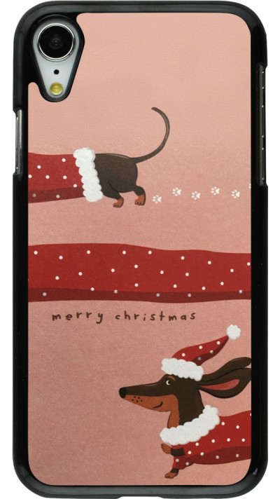iPhone XR Case Hülle - Christmas 25 Teckel Merry Xmas