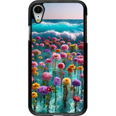 iPhone XR Case Hülle - Blumenmeer Wellen