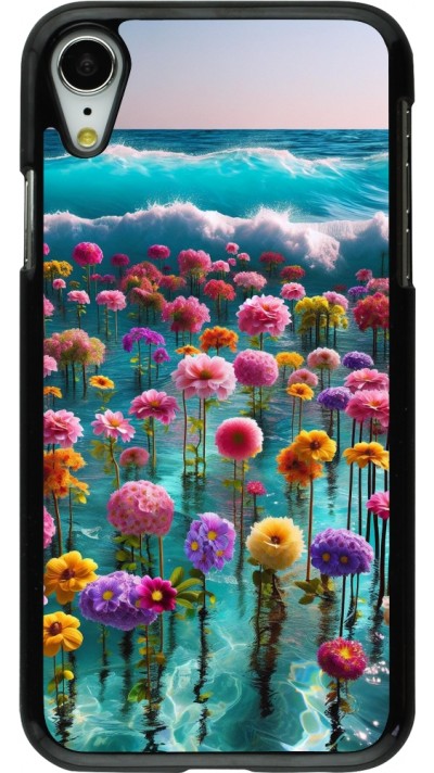 Coque iPhone XR - Flower sea waves