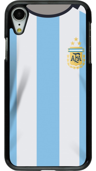 iPhone XR Case Hülle - Argentinien 2022 personalisierbares Fussballtrikot