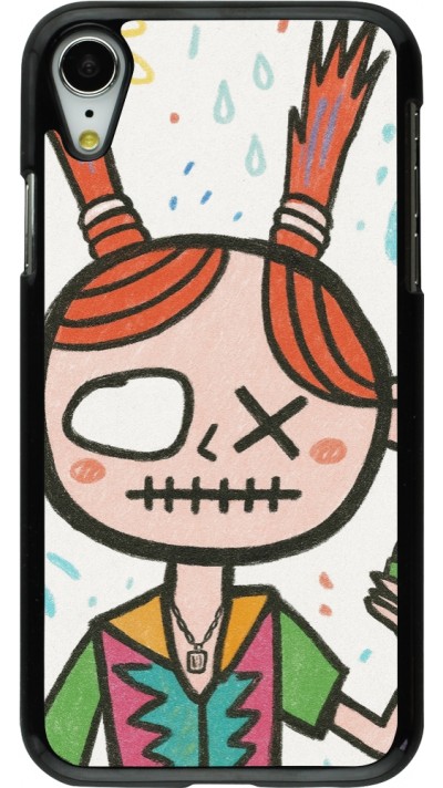 Coque iPhone XR - Little Girl Sketch