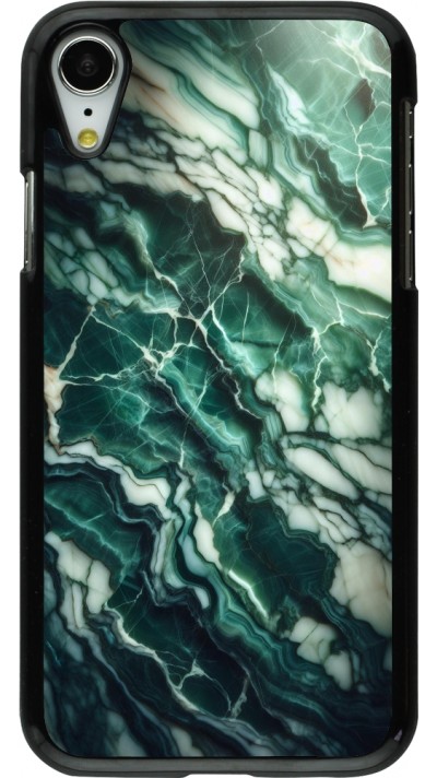 iPhone XR Case Hülle - Majestätischer grüner Marmor