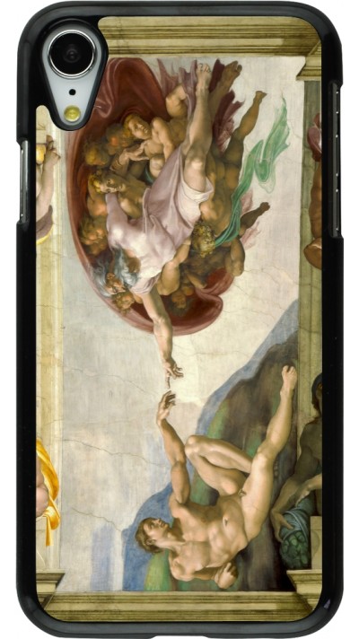 iPhone XR Case Hülle - Kunstbild - Die Erschaffung Adams - Michelangelo
