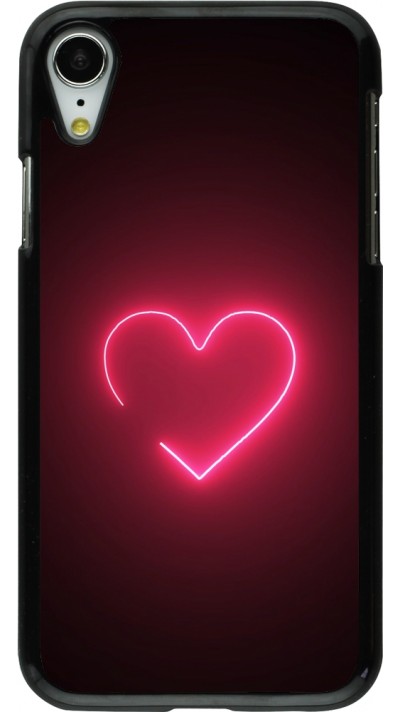 iPhone XR Case Hülle - Valentine 2023 single neon heart