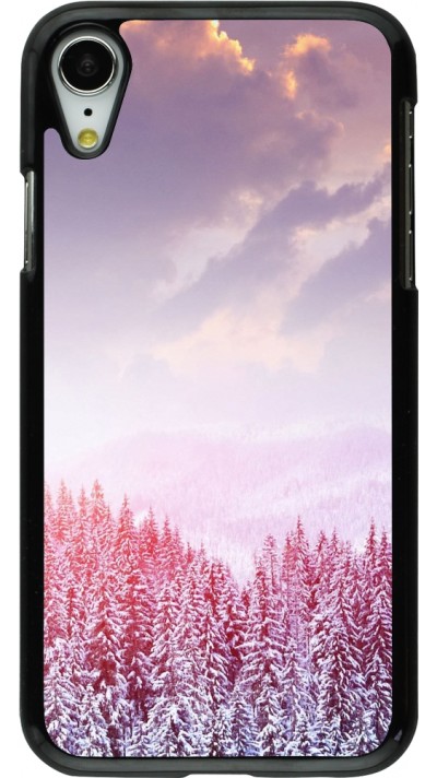 iPhone XR Case Hülle - Winter 22 Pink Forest