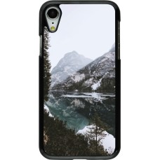 iPhone XR Case Hülle - Winter 22 snowy mountain and lake