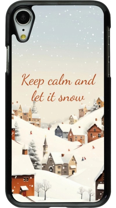 iPhone XR Case Hülle - Winter 25 Winter Keep calm and let it snow