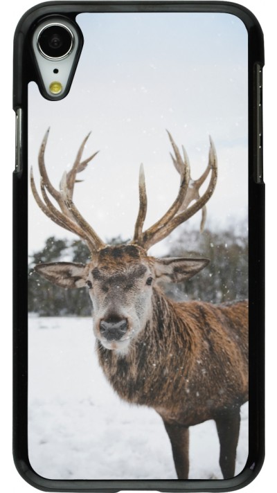 iPhone XR Case Hülle - Winter 25 Winter reindeer