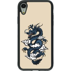 iPhone XR Case Hülle - Silikon schwarz Blue Dragon Tattoo