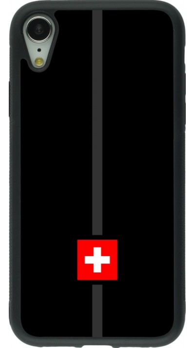 iPhone XR Case Hülle - Silikon schwarz Kanton CH schwarz