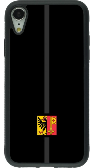 iPhone XR Case Hülle - Silikon schwarz Kanton GE schwarz