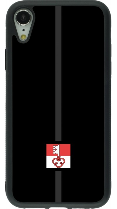 iPhone XR Case Hülle - Silikon schwarz Kanton OW schwarz