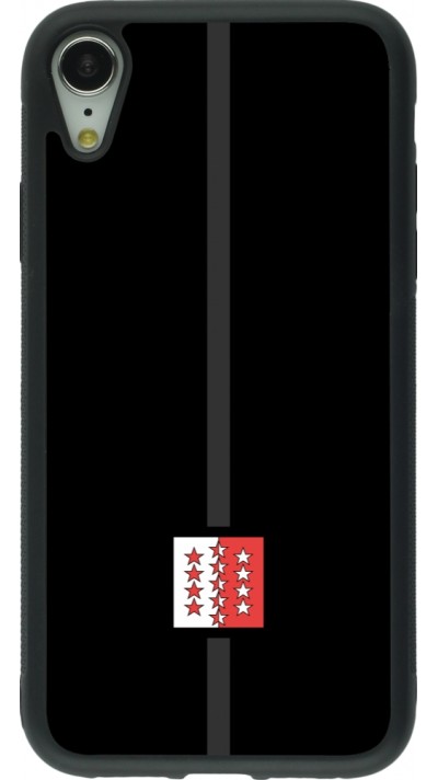 iPhone XR Case Hülle - Silikon schwarz Kanton VS schwarz