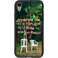 iPhone XR Case Hülle - Silikon schwarz Chairs DTMF