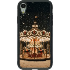 iPhone XR Case Hülle - Silikon schwarz Christmas 25 Carousel