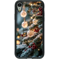 iPhone XR Case Hülle - Silikon schwarz Christmas 25 Xmas Decorated Tree