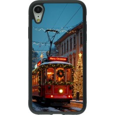 iPhone XR Case Hülle - Silikon schwarz Christmas 25 Xmas Train
