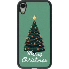 iPhone XR Case Hülle - Silikon schwarz Christmas 25 Xmas Tree