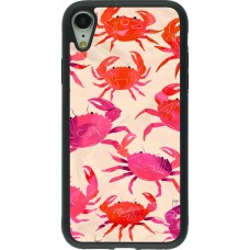 iPhone XR Case Hülle - Silikon schwarz Crabs Paint