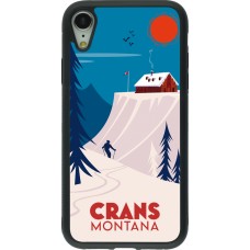 iPhone XR Case Hülle - Silikon schwarz Crans-Montana Cabane