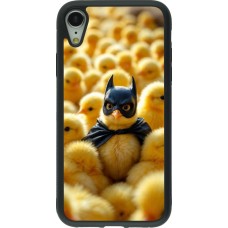 iPhone XR Case Hülle - Silikon schwarz Easter 2026 Chicken Batman