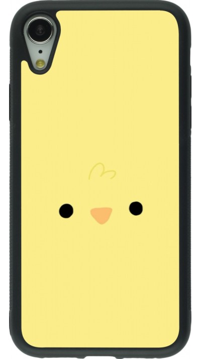iPhone XR Case Hülle - Silikon schwarz Easter 2026 Little chicken