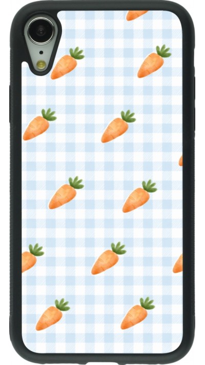 iPhone XR Case Hülle - Silikon schwarz Easter 2026 Pattern carrots