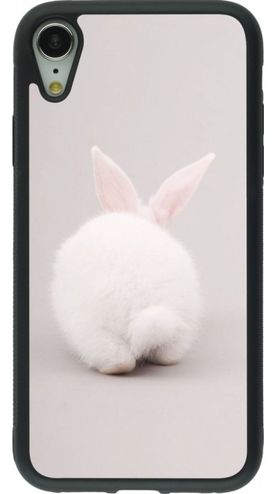 iPhone XR Case Hülle - Silikon schwarz Easter 2024 bunny butt