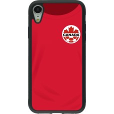 iPhone XR Case Hülle - Silikon schwarz Kanada 2022 personalisierbares Fussballtrikot