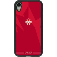 iPhone XR Case Hülle - Silikon schwarz Kanada 2026 personalisierbares Fussballtrikot