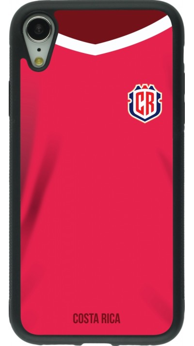 iPhone XR Case Hülle - Silikon schwarz Costa Rica 2022 personalisierbares Fussballtrikot