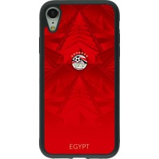 iPhone XR Case Hülle - Silikon schwarz Ägypten 2026 personalisierbares Fussballtrikot