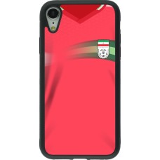 iPhone XR Case Hülle - Silikon schwarz Iran 2022 personalisierbares Fussballtrikot
