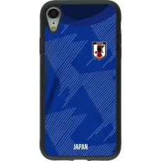 iPhone XR Case Hülle - Silikon schwarz Japan 2022 personalisierbares Fussballtrikot