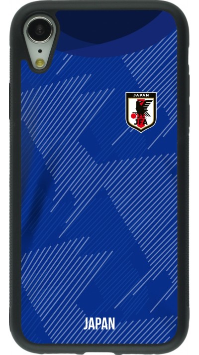 iPhone XR Case Hülle - Silikon schwarz Japan 2022 personalisierbares Fussballtrikot
