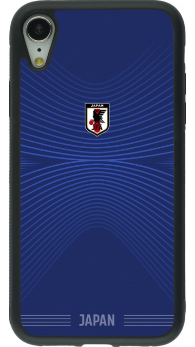 iPhone XR Case Hülle - Silikon schwarz Japan 2022 personalisierbares Fussballtrikot