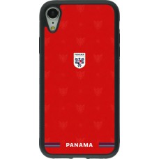 iPhone XR Case Hülle - Silikon schwarz Panama 2026 personalisierbares Fussballtrikot