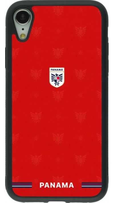 iPhone XR Case Hülle - Silikon schwarz Panama 2026 personalisierbares Fussballtrikot