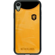 iPhone XR Case Hülle - Silikon schwarz Holland 2022 personalisierbares Fußballtrikot
