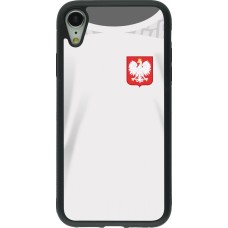 iPhone XR Case Hülle - Silikon schwarz Polen 2022 personalisierbares Fussballtrikot