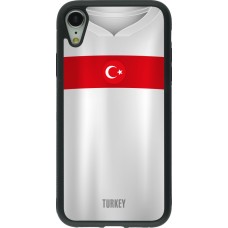 iPhone XR Case Hülle - Silikon schwarz Türkei personalisierbares Fussballtrikot