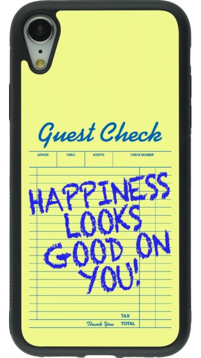 iPhone XR Case Hülle - Silikon schwarz Guest check 2026